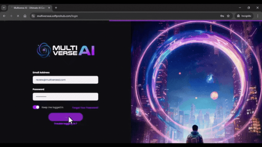 Multiverse AI Access the dashboard
